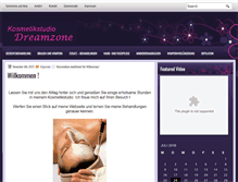 Tablet Screenshot of kosmetikstudio-dreamzone.de
